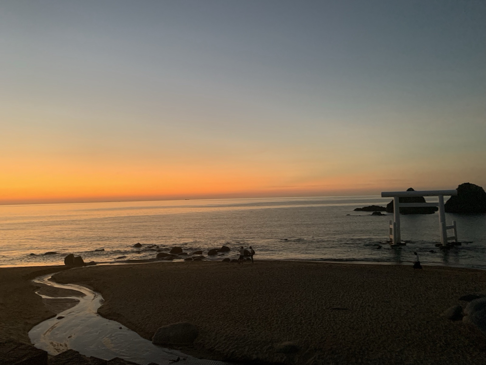 二見ヶ浦の夕焼け